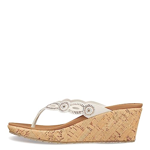 Skechers Damen Beverlee – Happy Charmer Flipflop, beige, 39.5 EU von Skechers