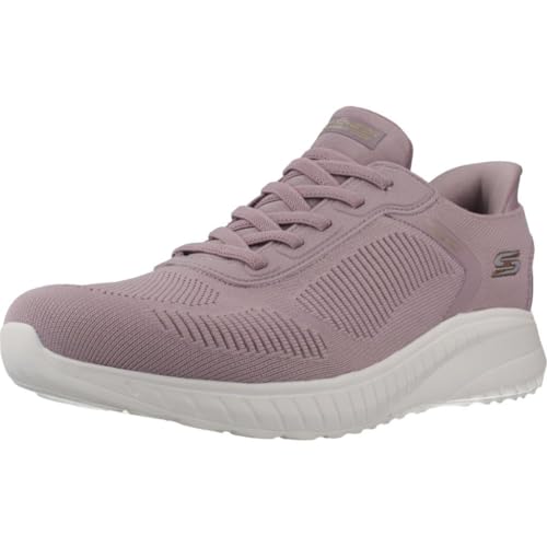 Skechers Damen Bobs Squad Chaos Current Muse Sneaker, Lavender Textile, 39.5 EU Weit von Skechers