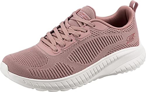 Skechers Bobs Squad Chaos Face Off Damen Sportschuhe, Blush Engineered Knit, 40 EU von Skechers