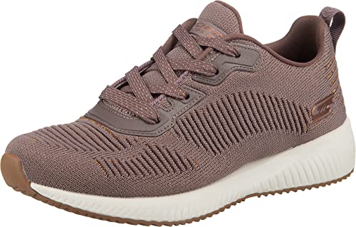 Skechers Damen Bobs Squad Glam League Sneaker, Mauve Engineered Knit Rose Gold Trim, 36 EU von Skechers