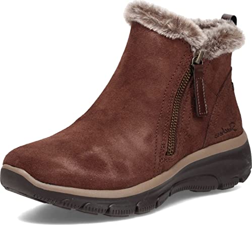 Skechers Damen Bootie mit Reißverschluss Mode-Stiefel, Schokolade, 39.5 EU von Skechers