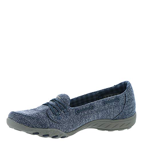 Skechers Damen Breathe-Easy - Good Influence Sneaker, Marineblau, 6 Wide von Skechers