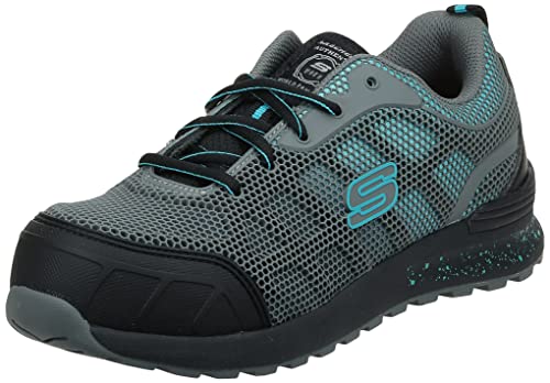 Skechers Damen Bulklin Lyndale Sicherheitsschuh, Grau/Aqua, 38.5 EU von Skechers