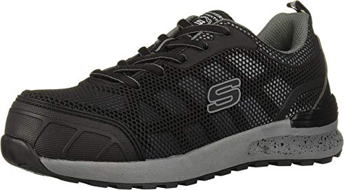 Skechers Damen Bulklin-Lyndale Sicherheitsschuh, schwarz grau, 37 EU von Skechers