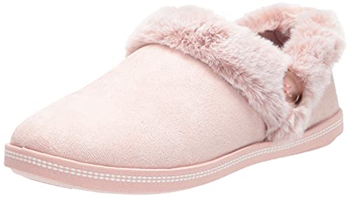 Skechers Damen Cozy Campfire Fresh Toast Hausschuh, Blush Microfiber/Faux Fur, 37 EU von Skechers