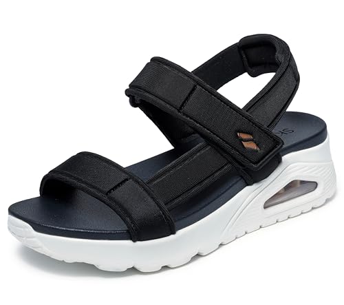 Skechers Damen Sandal UNO Summer STAND2, Black Nylon Trim, 41 EU von Skechers