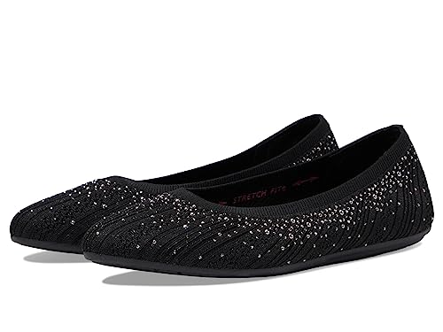 Skechers Damen Cleo 2.0-Glitzy Daze Ballerinas, Schwarz, 37.5 EU von Skechers