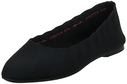 Skechers Damen Cleo Bewitch Geschlossene Ballerinas, Black Flat Knit, 39.5 EU Skechers Damen Cleo Bewitch Geschlossene Ballerinas, Black Flat Knit, 39.5 EU von Skechers