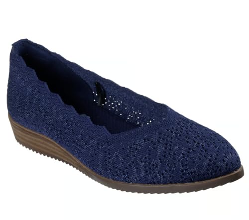 Skechers Damen Cleo Sawdust-Modesty Sneaker, blau, 40 EU von Skechers