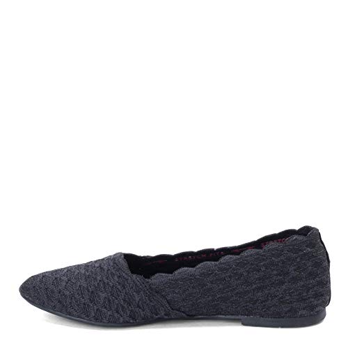 Skechers Cleo Skimmer, gewellt, gestrickt Ballerinas, Schwarz, 39 EU von Skechers