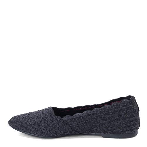 Skechers Cleo Skimmer, Gewellt, Gestrickt Ballerinas, Schwarz, 38.5 EU von Skechers