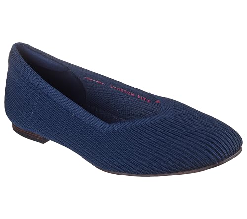 Skechers Damen Cleo Square-Blissful Soul Ballerinas, Marineblau, 41 EU von Skechers