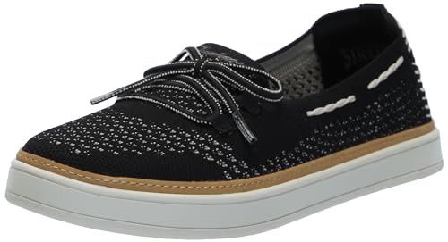 Skechers Damen Coastal-Drive Bootsschuh, Schwarz, 35 EU von Skechers