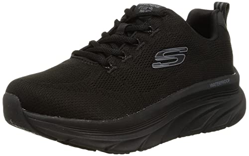 Skechers Damen D'LUX Walker GET Oasis Sneakers, Black Mesh/Trim, 41 EU von Skechers