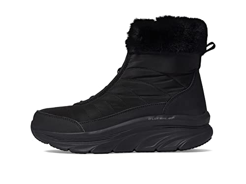 Skechers Damen D'LUX Walker Winter Solstice Kalt gefüttert Langschaft Stiefel & Stiefeletten, Schwarz, 36.5 EU von Skechers