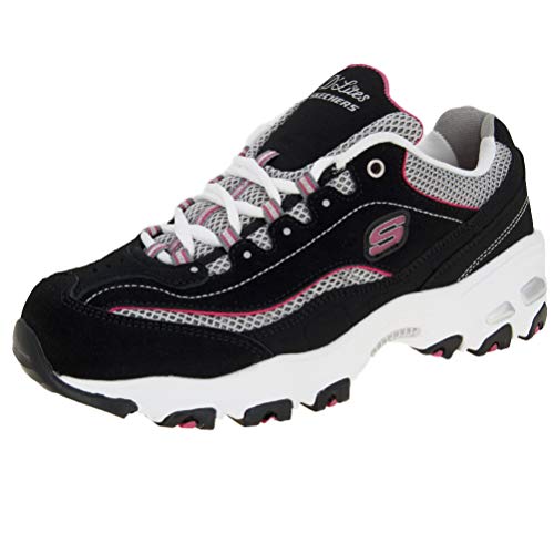 Skechers D'Lites - Life Saver, Damen Sneakers, Schwarz (bkwp), 39 EU von Skechers