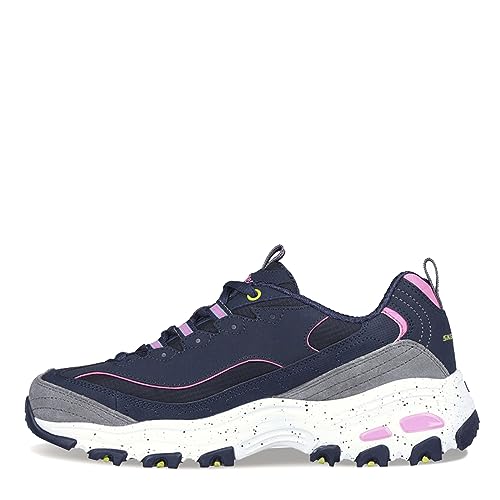 Skechers Damen D'lites Sneaker, Navy/Mehrfarbig, 40 EU von Skechers