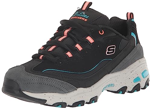Skechers Damen D'lites Sneaker, Schwarz/Multi, 36.5 EU Skechers Damen D'lites Sneaker, Schwarz/Multi, 36.5 EU von Skechers