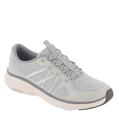 Skechers Damen D'Lux Comfort 2.0 Victory Sneaker, Gray Mesh/Mint Trim, 40 EU von Skechers