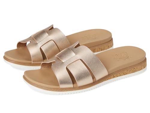 Skechers Damen Desert Kiss Low-Peak Look Schiebe-Sandalen, Gold, 37 EU von Skechers