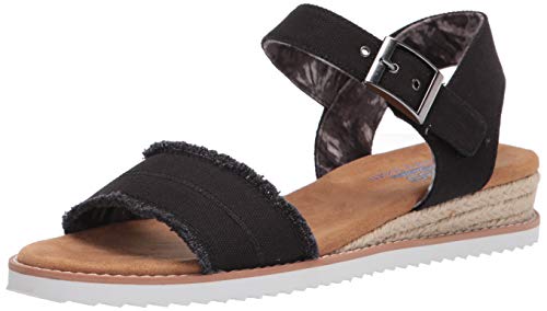 Skechers Damen Desert KISS Adobe Princess Sandals, Black Canvas, 39 EU von Skechers