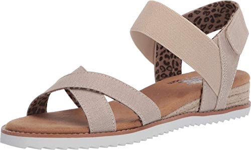 Skechers Damen Desert Kiss-Secret Picnic Flache Sandale, Natürlich, 38.5 EU von Skechers