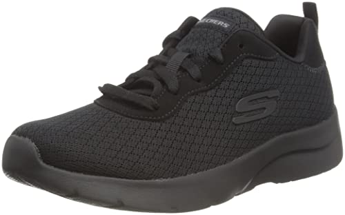Skechers Damen Dynamight 2.0 Eye To Eye Sneaker, Black Mesh Durabuck Trim, 36 EU von Skechers