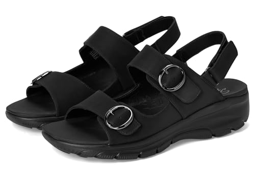Skechers Damen Easy Going-Certified Charm Sandale, Schwarz/Schwarz, 40 EU Weit von Skechers