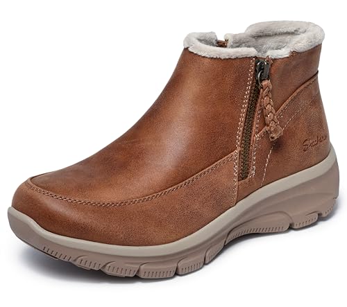 Skechers Damen Easy Going-Into Fall Stiefelette, Kastanie, 36.5 EU von Skechers