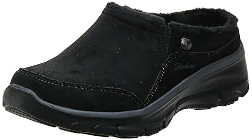 Skechers Damen Easy Going-Latte-Twin Gore Slip-on Open Back Hausschuh, Schwarz, 36 EU von Skechers