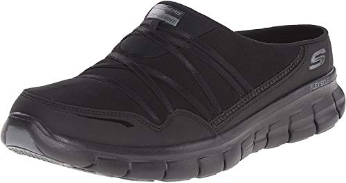 Skechers Damen Easy Going – Latte – Twin Gore Slip-on Offener Rücken Hausschuh, Schwarz, 41 EU von Skechers