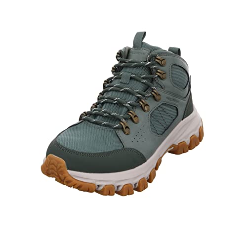 Skechers Damen Edgemont Kalt gefüttert Langschaft Stiefel & Stiefeletten, Olive Leather/Mesh/Duraleather/Trim, 35.5 EU von Skechers