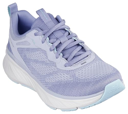 Skechers Damen Edgeride Power Flow Sneaker, Slate Knit/Aqua Trim, 37.5 EU von Skechers