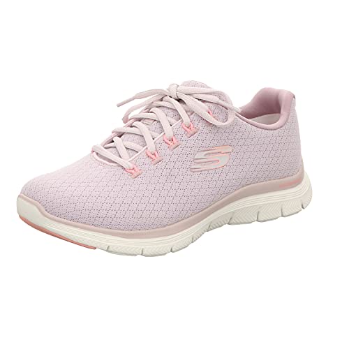 Skechers Damen Flex Appeal 4.0 Coated Fidelity Trainer Pink Mesh/Trim 37 EU von Skechers