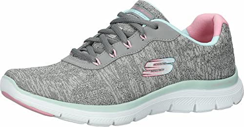 Skechers Damen Flex Appeal 4.0 Fresh Move Sneaker, Grau, 37 EU von Skechers