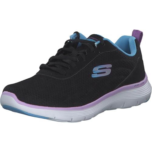 Skechers Women's Flex Appeal 5.0, Schwarzes Netz mit Mehreren Ziernähten, 36 EU von Skechers