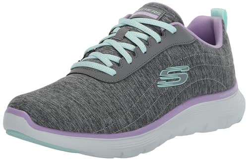 Skechers Damen Flex Appeal 5.0 Sneaker, GYMT = Grey Multi, 38.5 EU Weit von Skechers