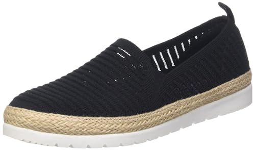 Skechers Damen Flexpadrille 3.0-Pastel Sky Vegan Engineered Knit Slip on Ballerinas, Schwarz, 41 EU von Skechers