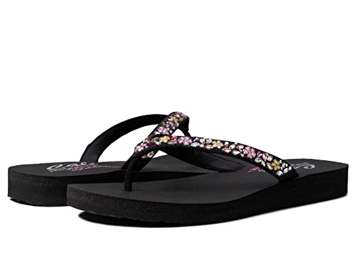 Skechers Damen Flip Flop Flipflop, Schwarz Multi, 40 EU von Skechers