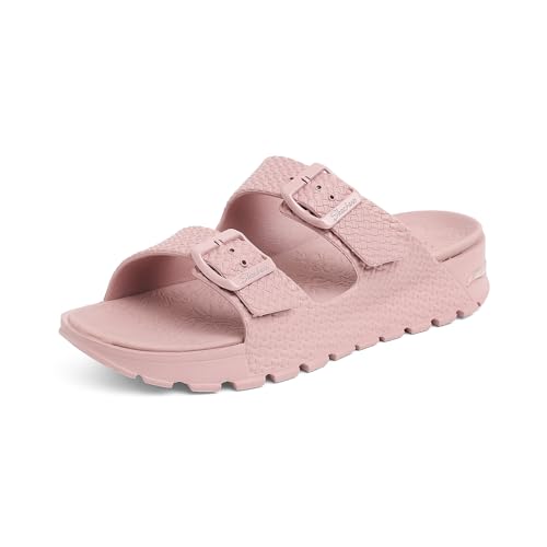 Skechers Damen Fußgewölbe-Passform für Trittstufen Holzschuh, Mauve Synthetic, 36 EU von Skechers