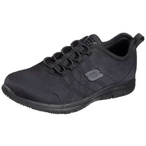Skechers Damen Ghenter Srelt Sneaker, Black Jersey Mesh Trim Water And Stain Repell, 40 EU von Skechers