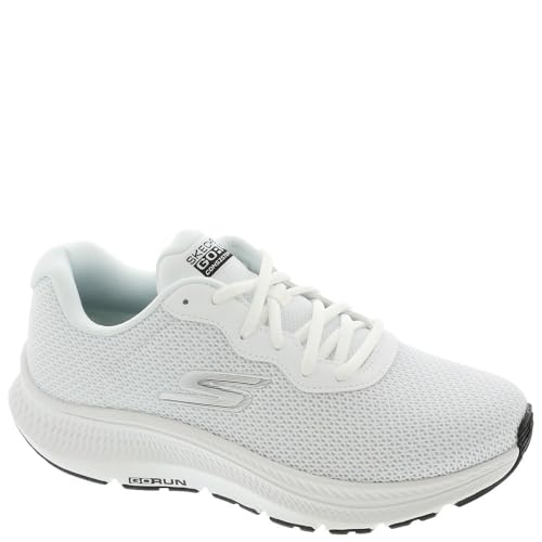 Skechers Damen GO Run CONSISTENT 2.0 Engaged, Weißer Textil-schwarzer Rand, 35.5 EU von Skechers