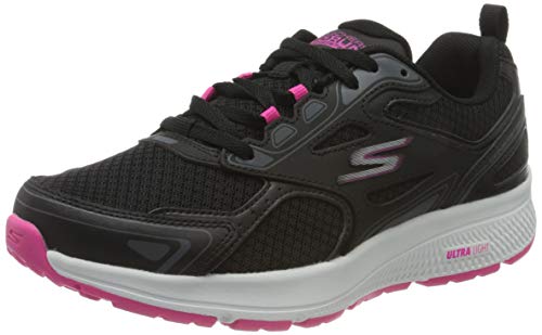 Skechers Damen GO Run CONSISTENT Turnschuh, schwarz/pink, 37.5 EU Weit von Skechers