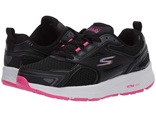 Skechers Herren GO Run CONSISTENT Turnschuh, schwarz/pink, 39 EU von Skechers