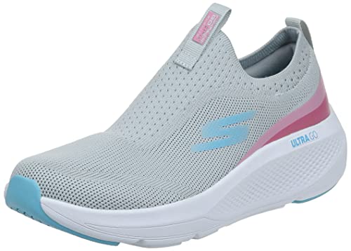 Skechers Damen Go Run Elevate-Hot Streak Laufschuh, Grau/Pink, 40 EU von Skechers