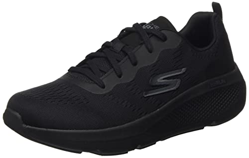 Skechers Damen GO Run Elevate Sneaker, Black Textile/Black Trim, 40 EU von Skechers