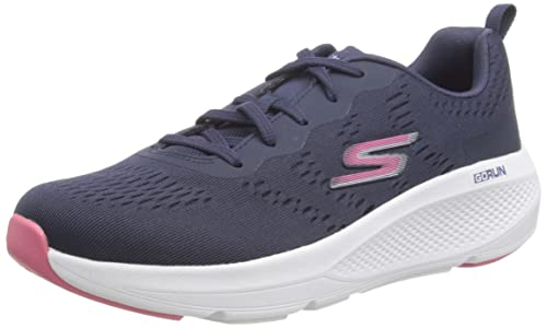 Skechers Damen GO Run Elevate Sneaker, Navy Textile/Trim, 39.5 EU von Skechers