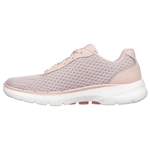 Skechers Damen Go Walk 6 Iconic Vision Sneaker, Mauve Textile Trim, 42 EU von Skechers