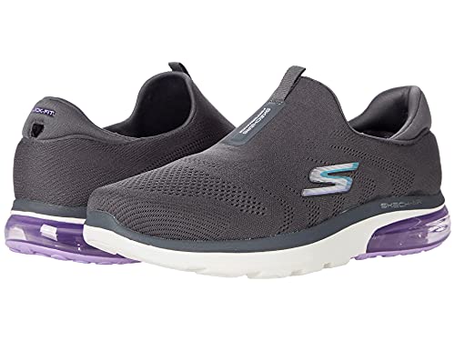 Skechers Damen Go Walk Air 2.0 Sky Motion Sneaker, Charcoal Textile Multi Trim, 40 EU von Skechers