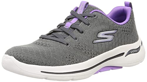 Skechers Damen GO Walk Arch FIT Sneaker, Gray, 40 EU Skechers Damen GO Walk Arch FIT Sneaker, Gray, 40 EU von Skechers